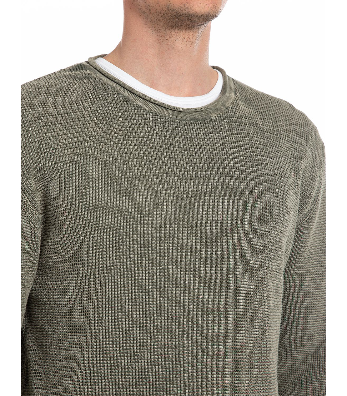 コットンウォッシュプルオーバー 詳細画像 ミリタリーグレー 3